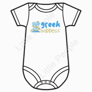 Size 00 Greek Goddess 3-6mths Baby Grow Suit
