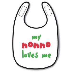 My Grandfather Loves Me Italian Baby Bib