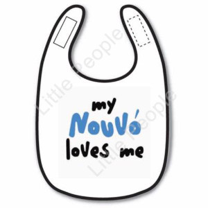 My Godfather Loves Me Greek Baby Bib