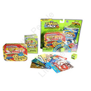 Trash Pack Cockroach Cookies Collectors Tin Pack Of Trading Cards And Game Dice 