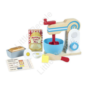 Melissa and Doug Wooden Make-a-Cake Mixer Set