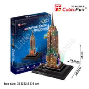 CubicFun Empire State Building 38pc 3D LED Puzzle