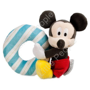 Disney Baby - Mickey Mouse Rattle Blando Baby Soft Toy rare retired