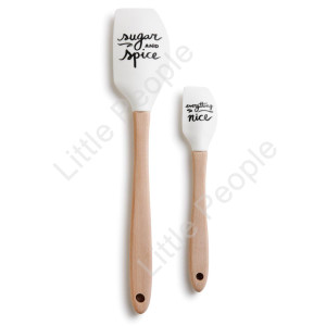 Demdaco Gift Big & Little Spatula Set Together Kitchen