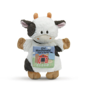 Plush Nat and Jules Plush THIS LITTLE Teddy Cow BOOK Fabric