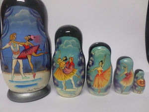 Russian Doll Wooden Matryoshka Babushka - Dancing Ballerina