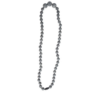 Jellystone Buoy Necklace Silicone Sensory Fun Safe Toy Stormy Gray Marble