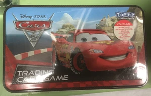 Disney Cars 2 Trading Cards Toy Game Tin Boosters