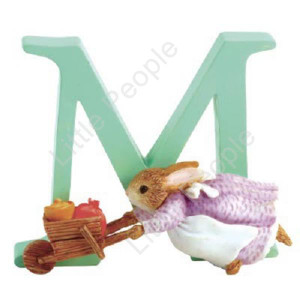 Peter Rabbit Letters - Letter "M" with Cecily Parsley