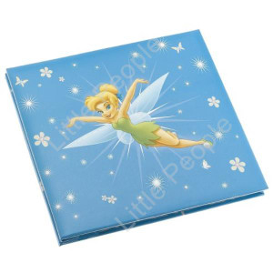 Disney Blue Tinkerbell Scrapbook Deluxe Post Bound Album 8X8 10 Pages Gift Box