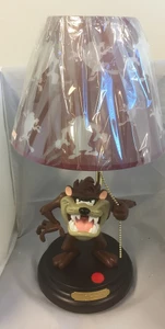 Rare Looney Tunes Taz Tasmanian Devil Figurine Statue Table Lamp NIB