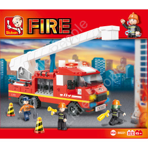 Sluban Compatible Toy Set - Sluban Fire Ladder Truck