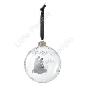 Disney Enchanting Bridal Cinderella Wedding Bauble Ornament