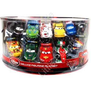 Disney / Pixar CARS 2 Movie Exclusive PVC 10Pack Deluxe Figurine Playset 