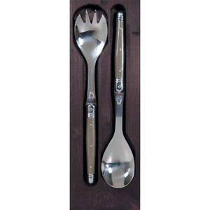 Laguiole Jean Dubost Laguiole 2pc Salad Servers St Louis Pepper