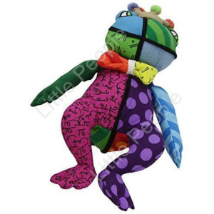 Romero Britto Miniature Frederic The Frog Pop Art Stuffed Animal Plush Rare