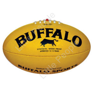 Buffalo Sports Soft Touch Pvc Full Size 22cm L Yellow Aussie Rules Football