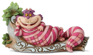 Jim Shore Cheshire Cat on Tree - The Cat's Meow Figurine Disney Traditions