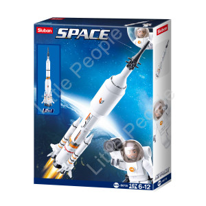 Compatible Building Blocks Bicks Set - Sluban SPACE SATURN ROCKET 167 PCS