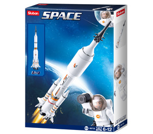 Compatible Building Blocks Bicks Set - Sluban SPACE SATURN ROCKET 167 PCS