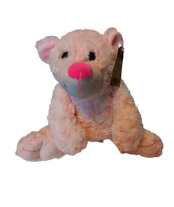 Rosette Teddy Bear Pink (32cm HT)