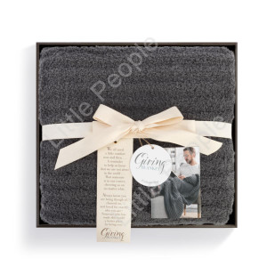 Demdaco Gray Giving Blanket Beautifly Gift boxed