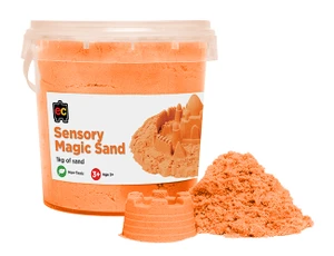 Sensory Magic Sand 1kg Tub orange Non Toxic