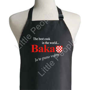 Croatian Grandmother Black Apron Croatian Grandmother Black Apron