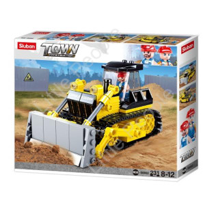 Sluban Compatible - TOWN BULLDOZER 231 PCS