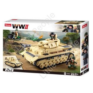 Sluban Compatible Building Blocks 543PWW2 TANK PANZER IV
687 PCS