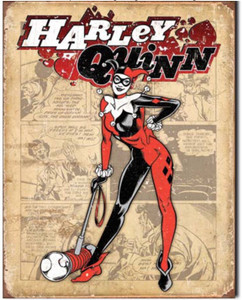 Harley Quinn Retro Metal Tin Sign DC Comic Cartoon Superhero #2203