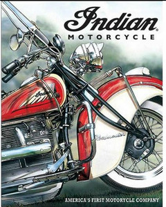 Indian Americas Pioneer Tin Sign Retro Metal
