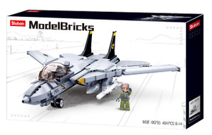 Sluban Compatible Building Blocks MODEL BRICKS F14 FIGHTER 404 PCS