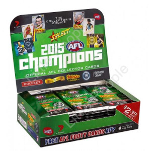 2015 AFL Champions Trading Cards Box 36 Packets Sealed