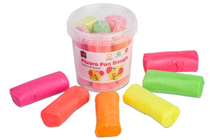 Educational Fluoro Fun Dough 900g Tub