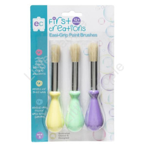 First Creations Easi-Grip Paint Brushes Set of 3