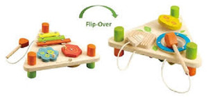 EverEarth Flip Over Triangle Musical Set Kids Pretend Play Eco-Friendly