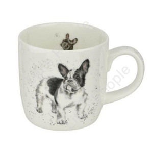 Royal Worcester Wrendale Designs Dog Mug - "French Bulldog"