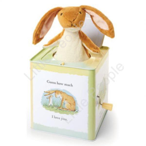 Nut Brown Hare 'Guess How Much I Love You' Musical Tin Jack in The Box