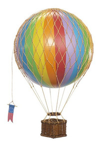 Hot Air Ballon Rainbow 22 x 12.6'' perfect for any nursery