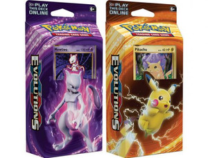 Pokemon Mewtwo & Pikachu XY Evolutions TCG Card Game Decks