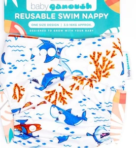 Baby Ganoush Reusable Swim Nappy Fin-land