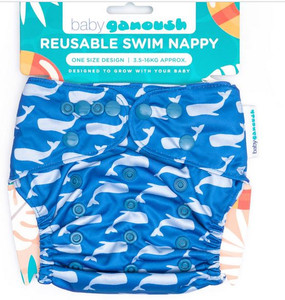 Baby Ganoush Reusable Swim Nappy Whale of a Time