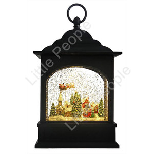 RAZ Holiday Lit Flying Santa Musical Water Lantern