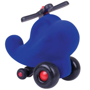 Rubbabu Blue Helicopter Infant Pretend Play