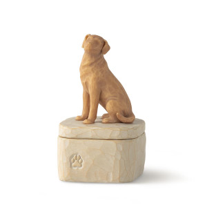 Willow Tree - Figurine Willow Tree - Love My Dog (Golden) Keepsake Box