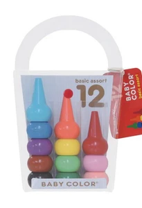 AOZORA - Baby Color Crayon Basic Assortment 12 Colours