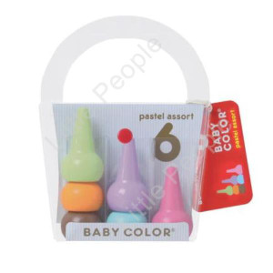 AOZORA - Baby Color Crayon Pastel Assortment 6 Colours