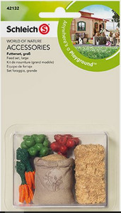 SCHLEICH 42132 Accessories - Large Feed Set - 6 Piece Play Set - RETIRED