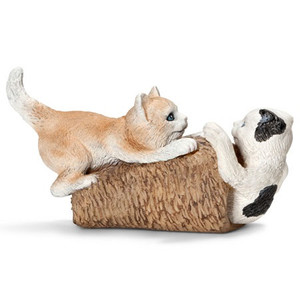 Schleich - Kittens Playing Figurine Figure Farm Animal Toy 13723